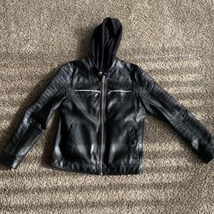 Black Leather Moto Jacket